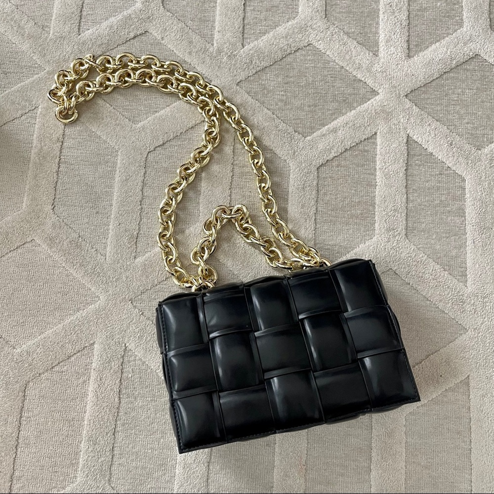 Bottega Veneta dupe black handbag